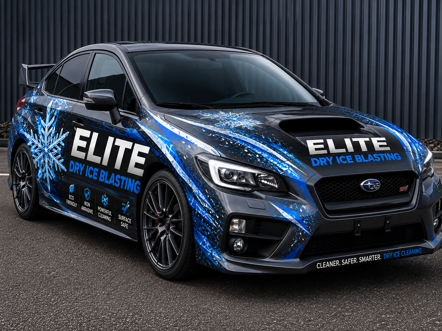Elite Dry Ice Blasting performance vehicle