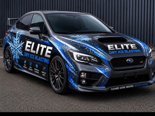 Elite Dry Ice Blasting branded vehicle